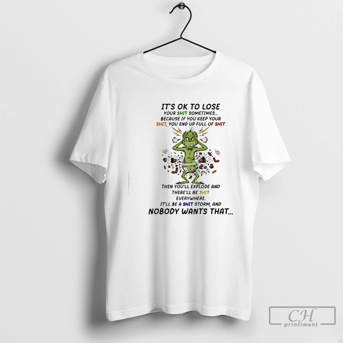 Classic Grinch Its Ok To Lose Your Shit Sometimes Because If You Keep Your Shit T Shirts Hoodie
