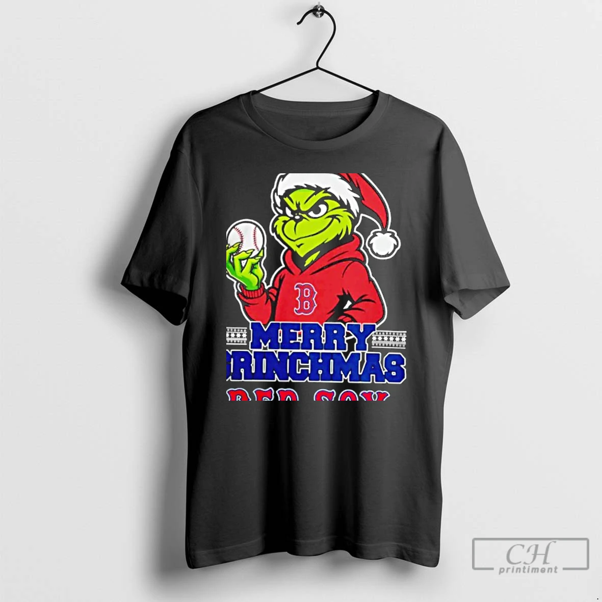 Classic Grinch X Boston Red Sox Merry Grinchmas T Shirts Hoodie