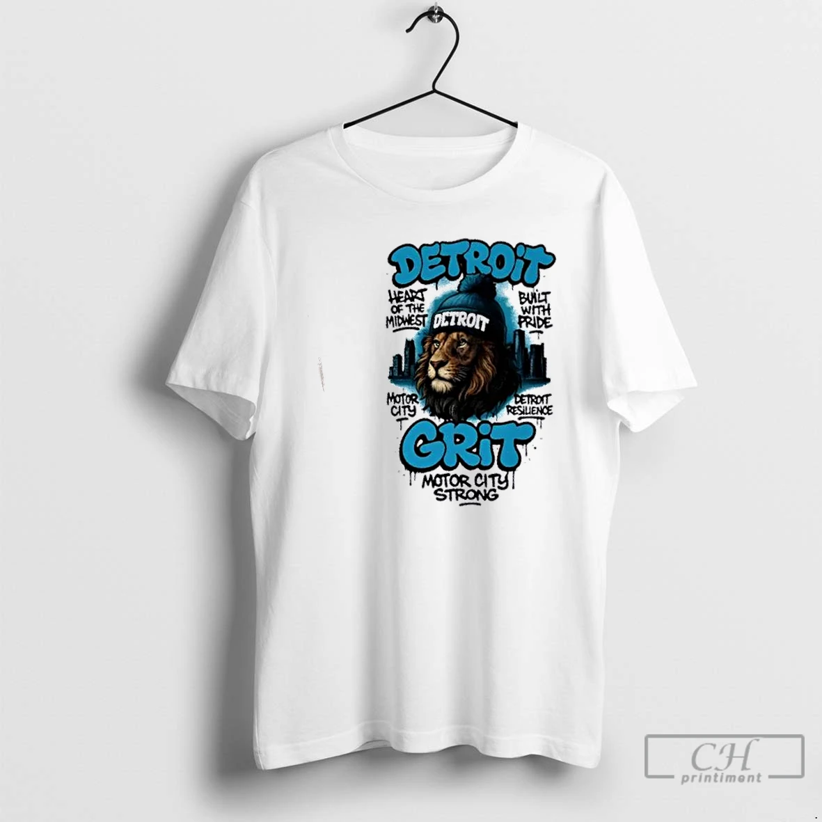 Classic Grit Detroit Lions Heart Of The Midwest Motor City Strong T Shirts Hoodie