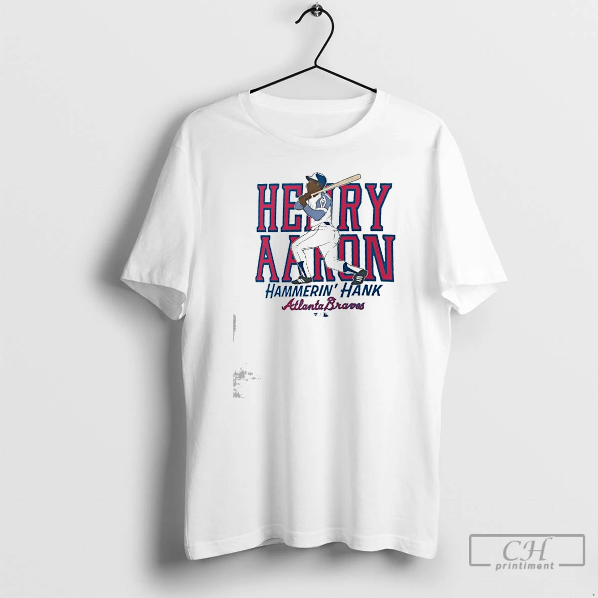 Classic Hank Aaron Hammerin Hank Atlanta Braves Cooperstown Player T Shirts Hoodie Longsleeve
