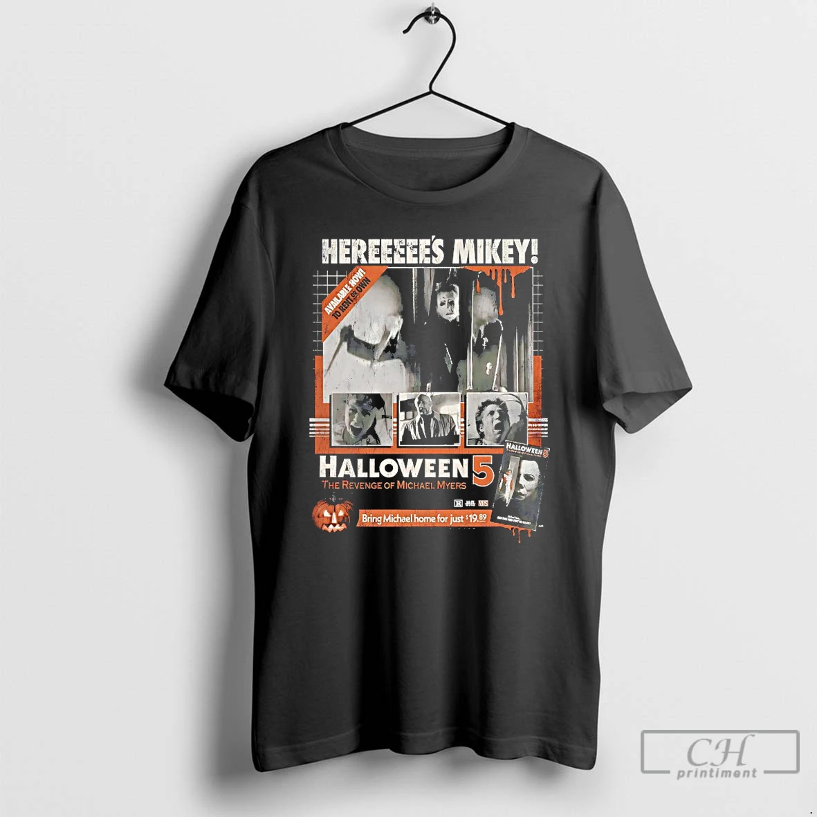 Classic Heres Mikey Halloween 5 The Revenge Of Micheal Myers T Shirts Hoodie