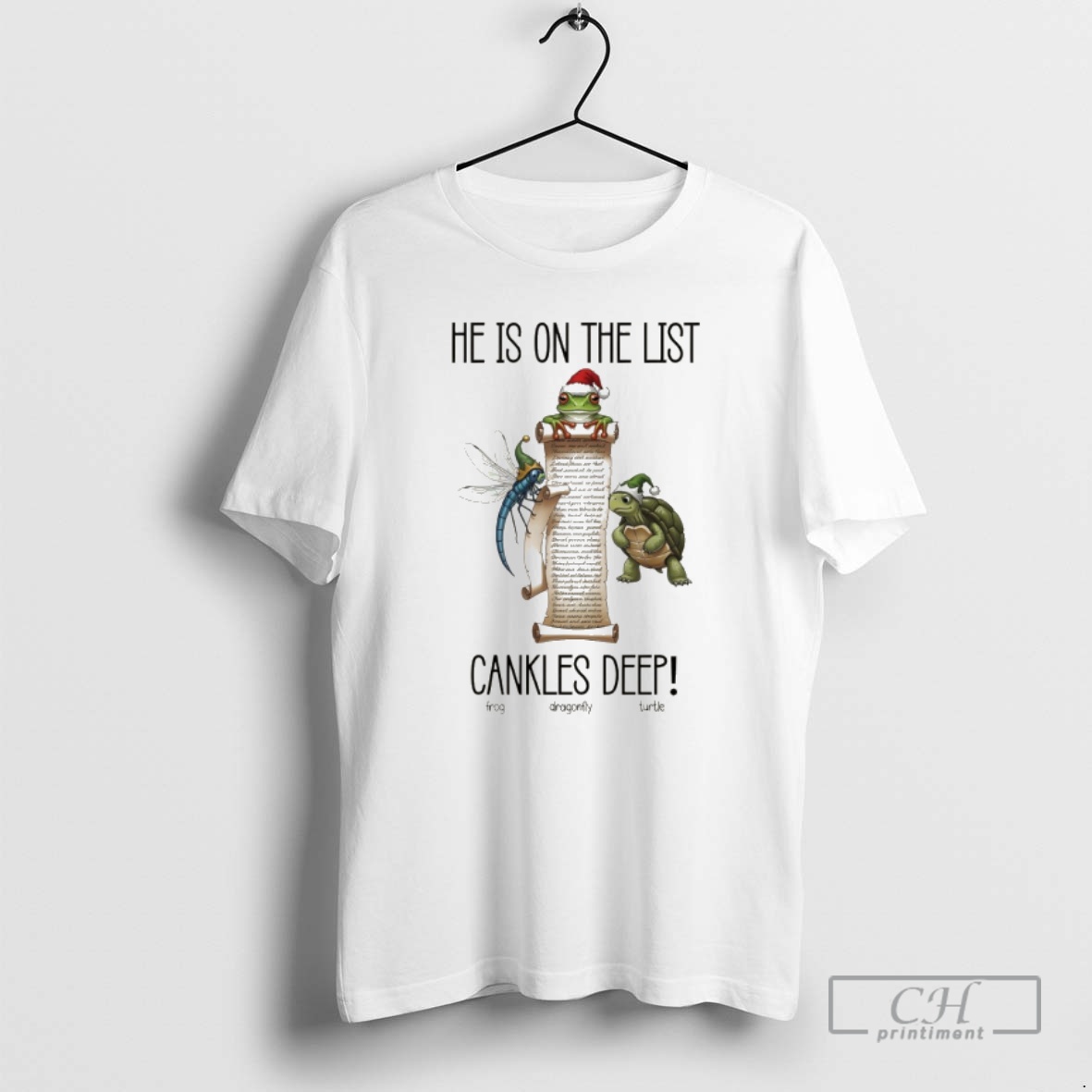 Classic Hes On The List Anti Trump Cankles Christmas Fdt Frog Dragonfly Turtle Shirt Sweater