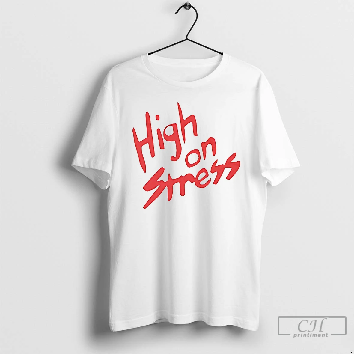 Classic High On Stress Baseball T Shirts Hoodie