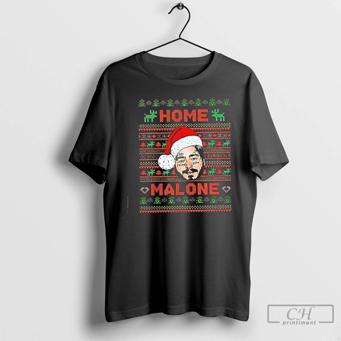 Classic Home Post Malone Ugly Christmas T Shirts Hoodie Longsleeve