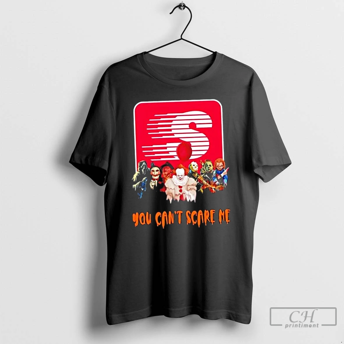 Classic Horror Movies Halloween X Speedway You Cant Scare Me T Shirts Hoodie Longsleeve