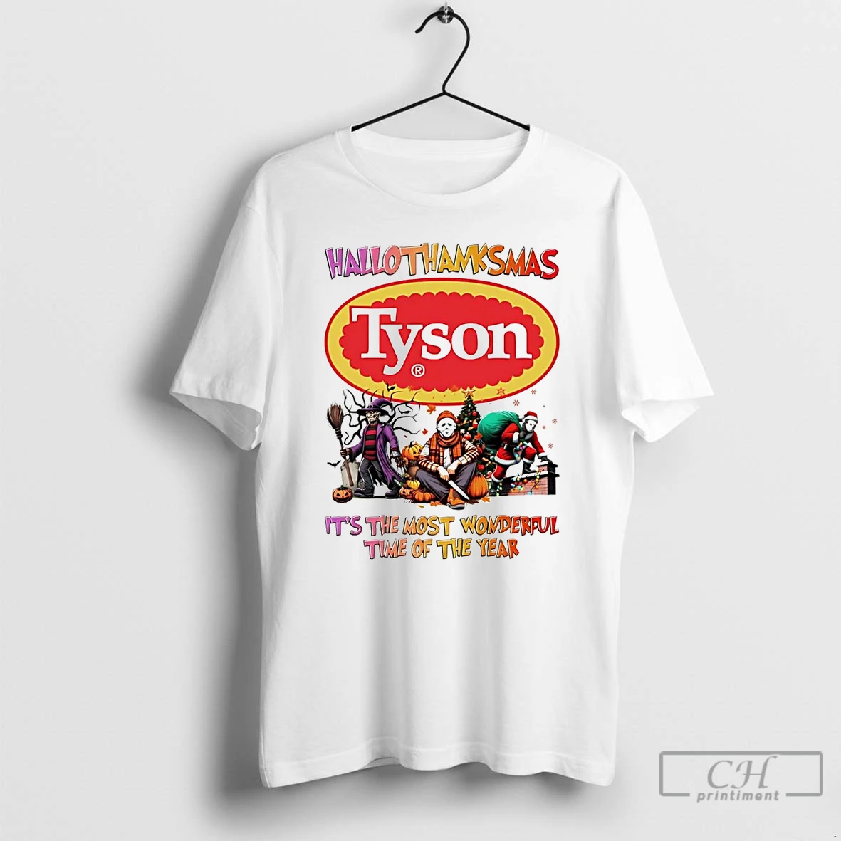 Classic Horror Movies Tyson Hallothanksmas Its The Most Wonderful Time T Shirts Hoodie Longsleeve