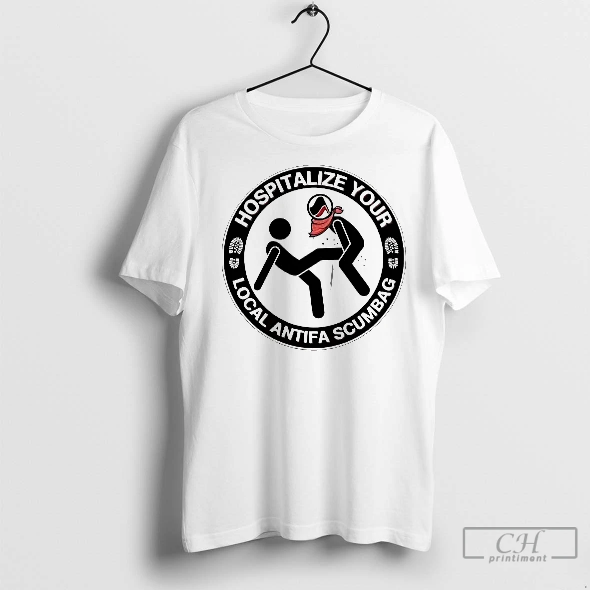 Classic Hospitalize Your Local Antifa Scumbag T Shirt