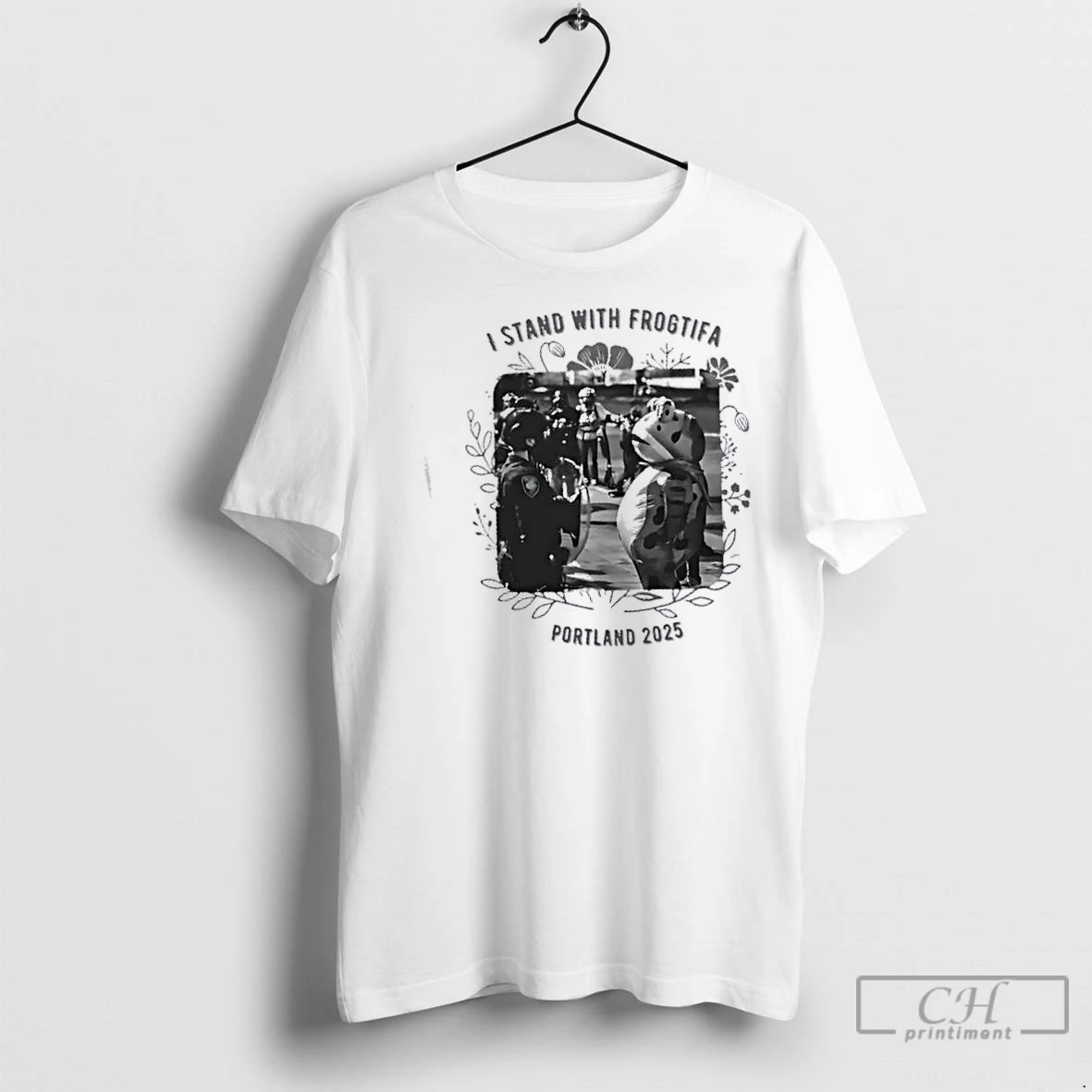 Classic I Stand With Frogtifa Portland Frog 2025 T Shirt