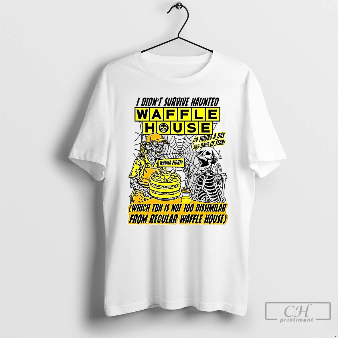 Classic I Didnt Survive Haunted Waffle House T Shirs Sweater Hoodie
