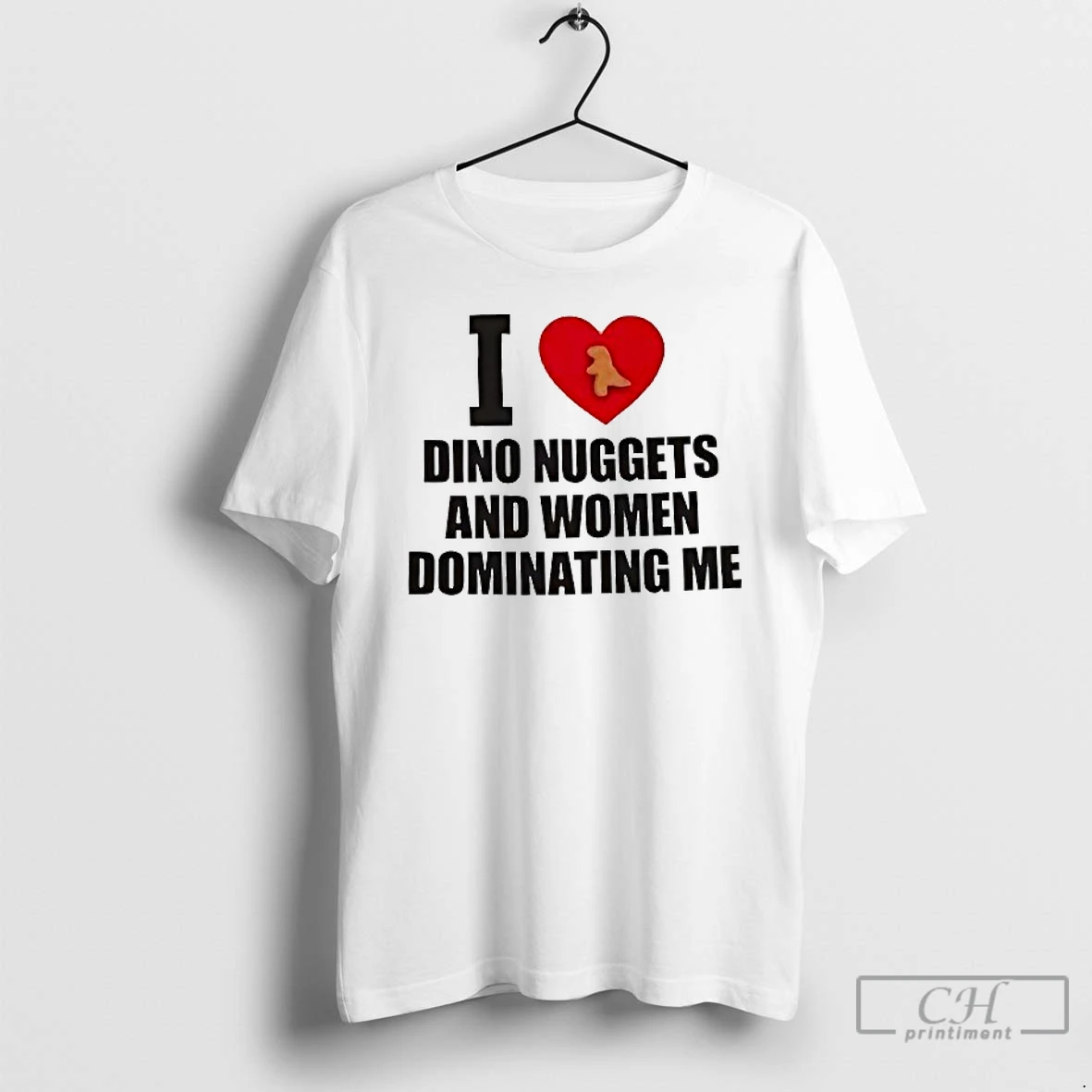 Classic I Love Dino Nuggets And Women Dominating Me T Shirts Hoodie 2