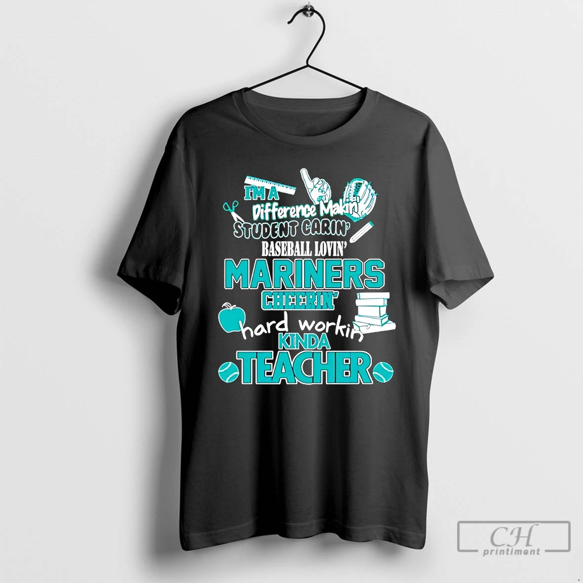 Classic Im A Difference Making Student Caring Baseball Loving Seattle Mariners T Shirts Hoodie Longsleeve