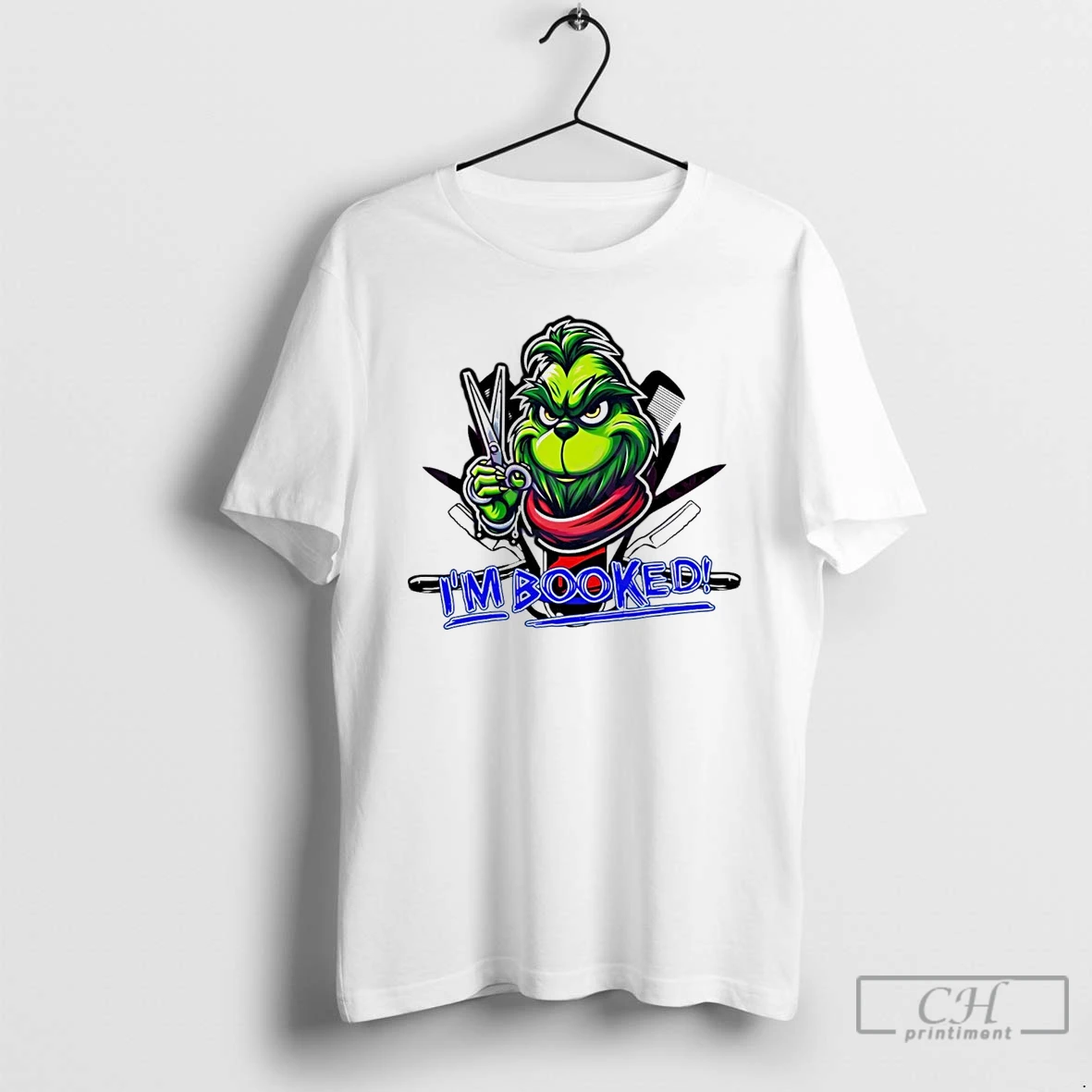 Classic Im Booked Christmas Grinch Hair Stylist White T Shirts Hoodie