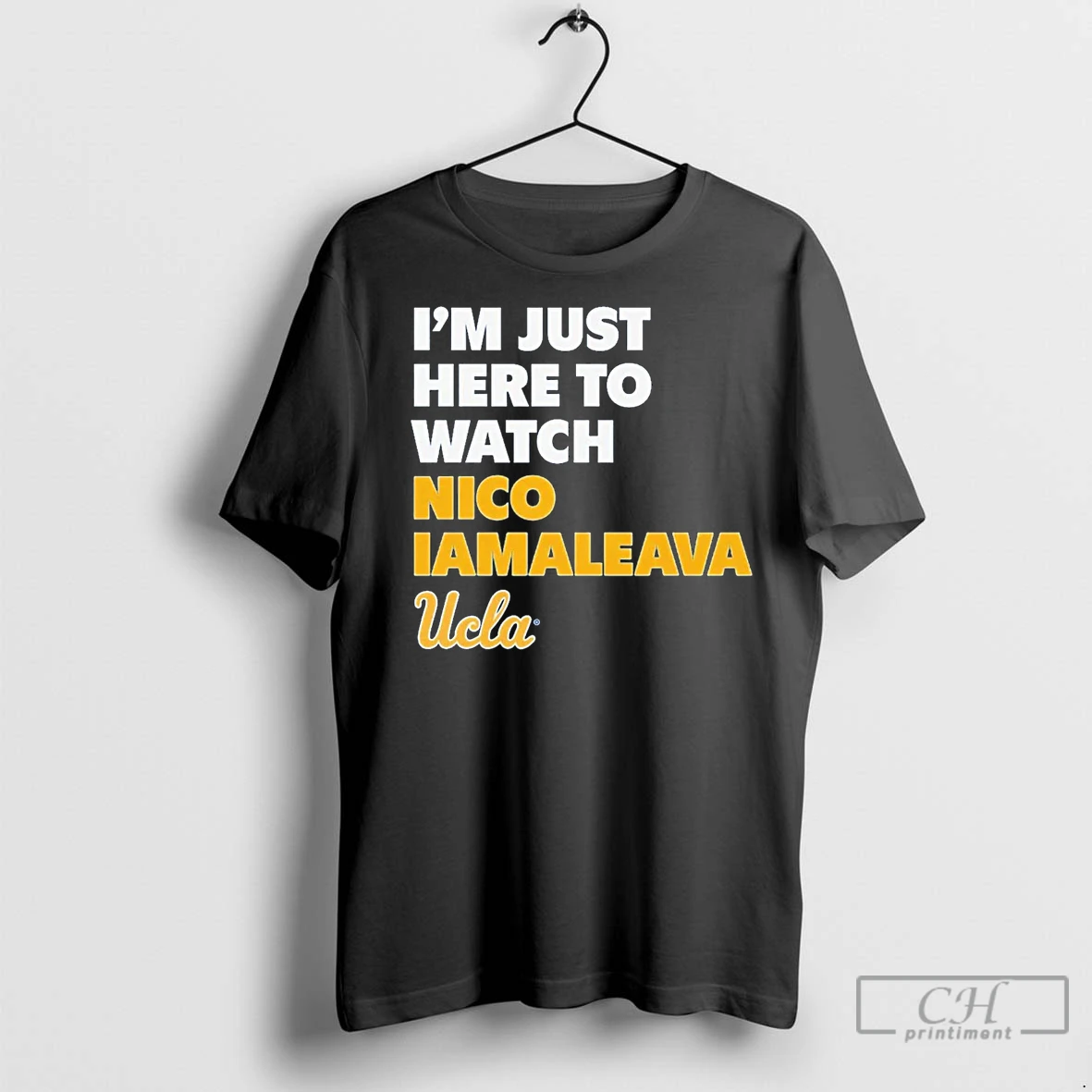 Classic Im Just Here To Watch Nico Iamaleava T Shirt