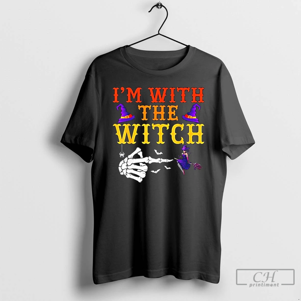 Classic Im With The Witch Halloween T Shirts Hoodie