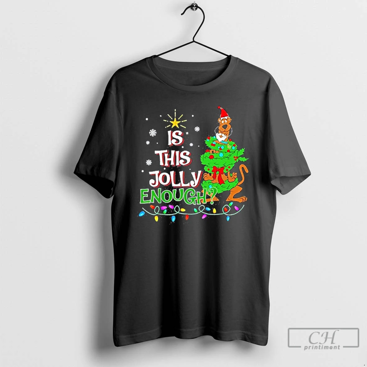 Classic Is This Jolly Enough Light Tree Christmas T Shirts Hoodie