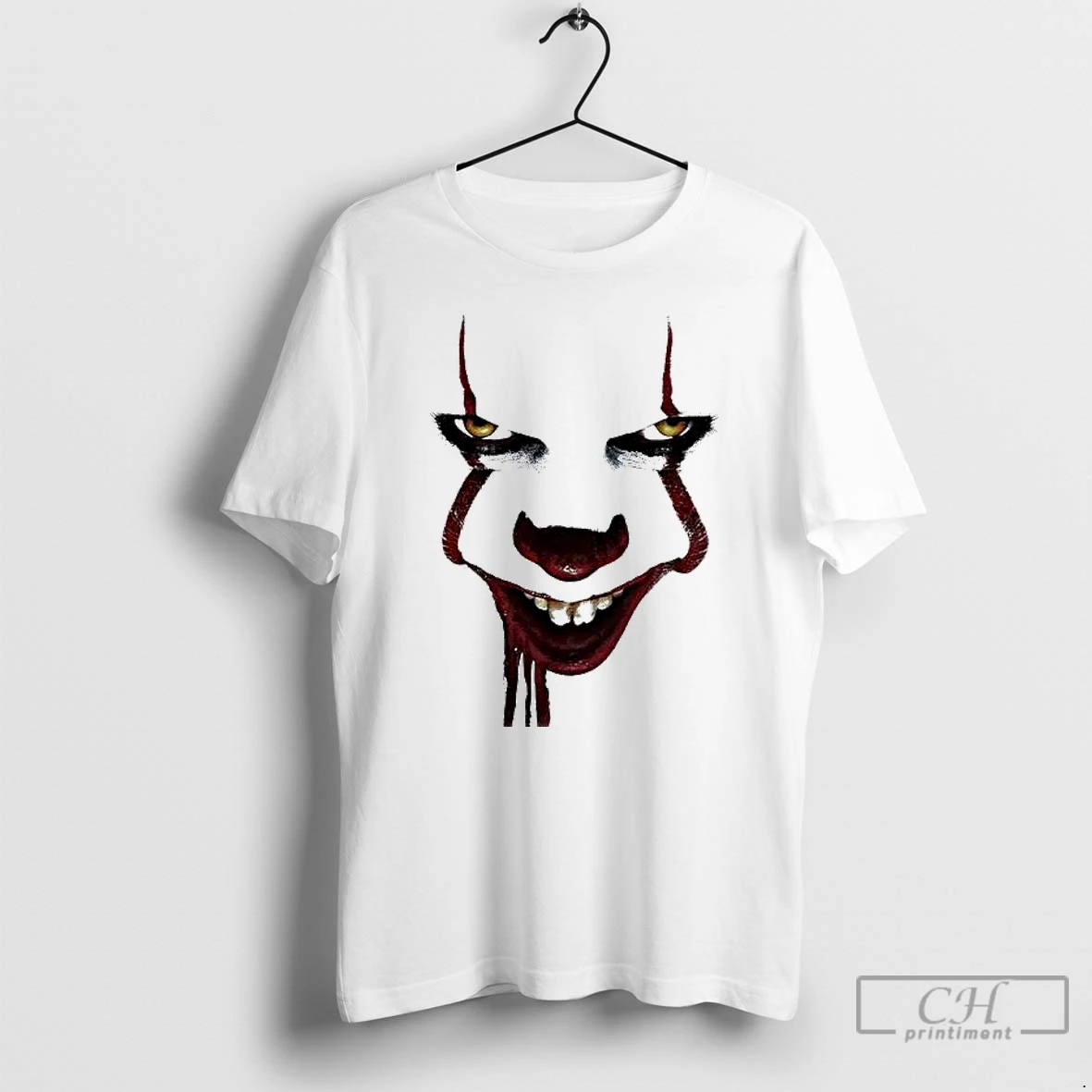 Classic It Face Graphic Halloween T Shirts Hoodie Longsleeve