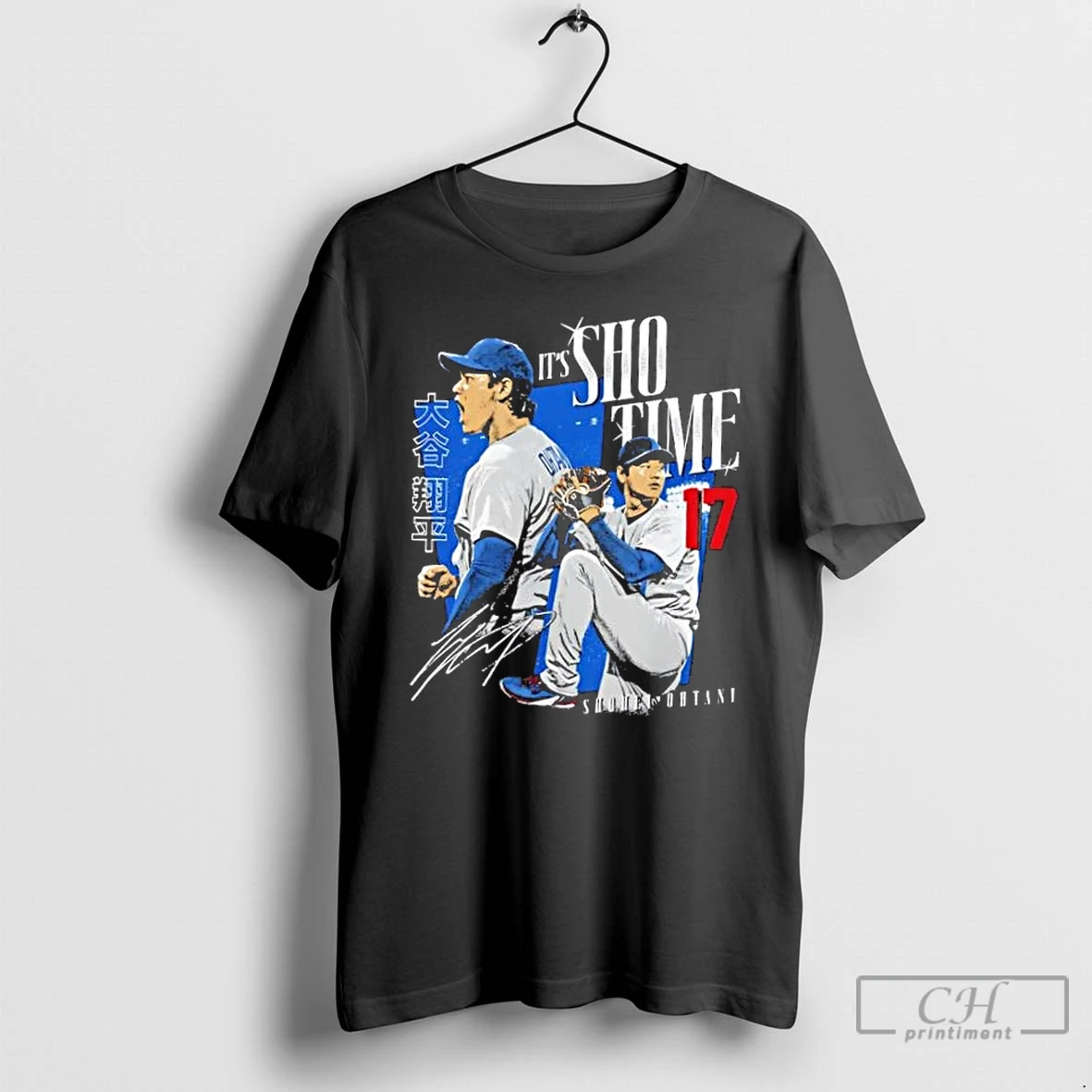 Classic Its Sho Time Los Angeles Dodgers Shohei Ohtani Signature T Shirts Hoodie