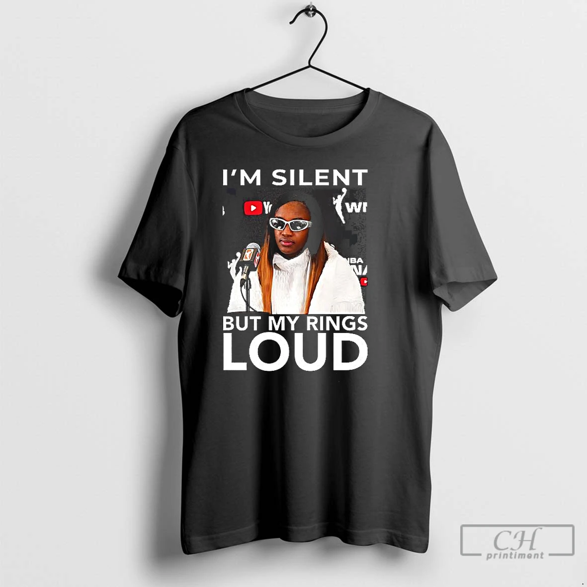 Classic Jackie Young Im Silent But My Ring Loud T Shirts Hoodie