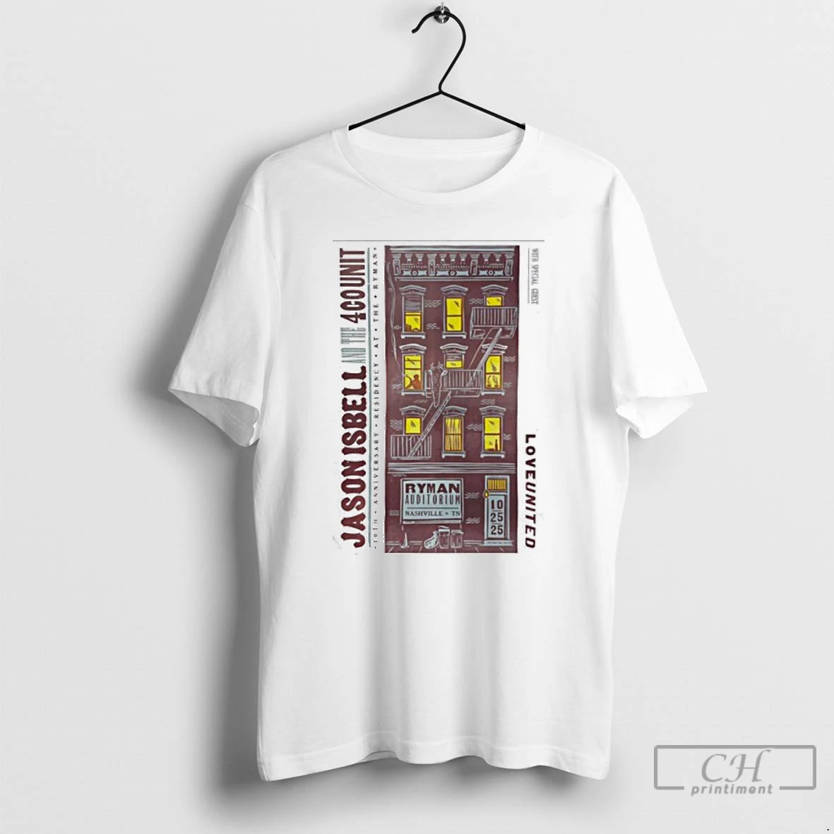 Classic Jason Isbell And The 400 Unit 10 25 2025 Nashville Tn T Shirts Hoodie