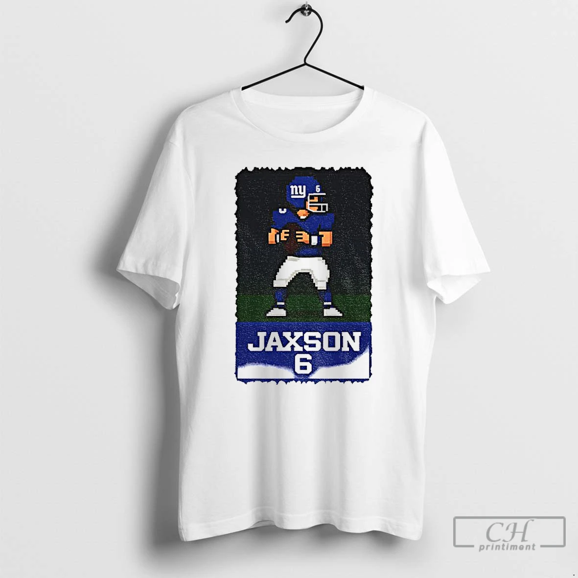 Classic Jaxson Dart 8 Bit New York Giants Nfl Football Game Day Cartoon T Shirts Hoodie