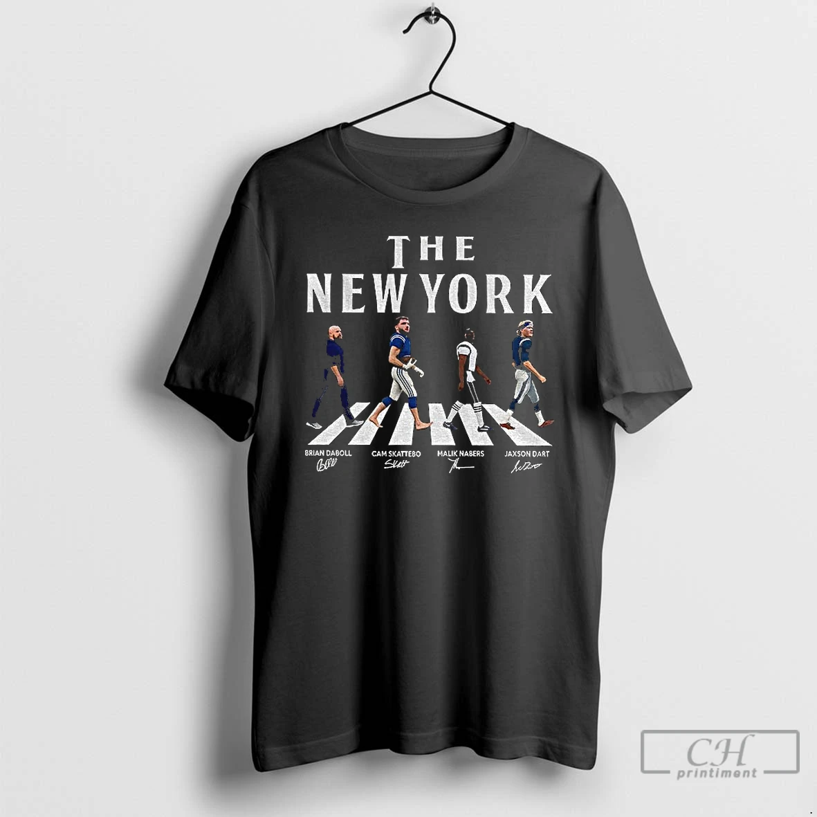 Classic Jaxson Dart Malik Nabers Cam Skattebo Brian Daboll The New York Giants Abbey Road Nfl Football T Shirts Hoodie