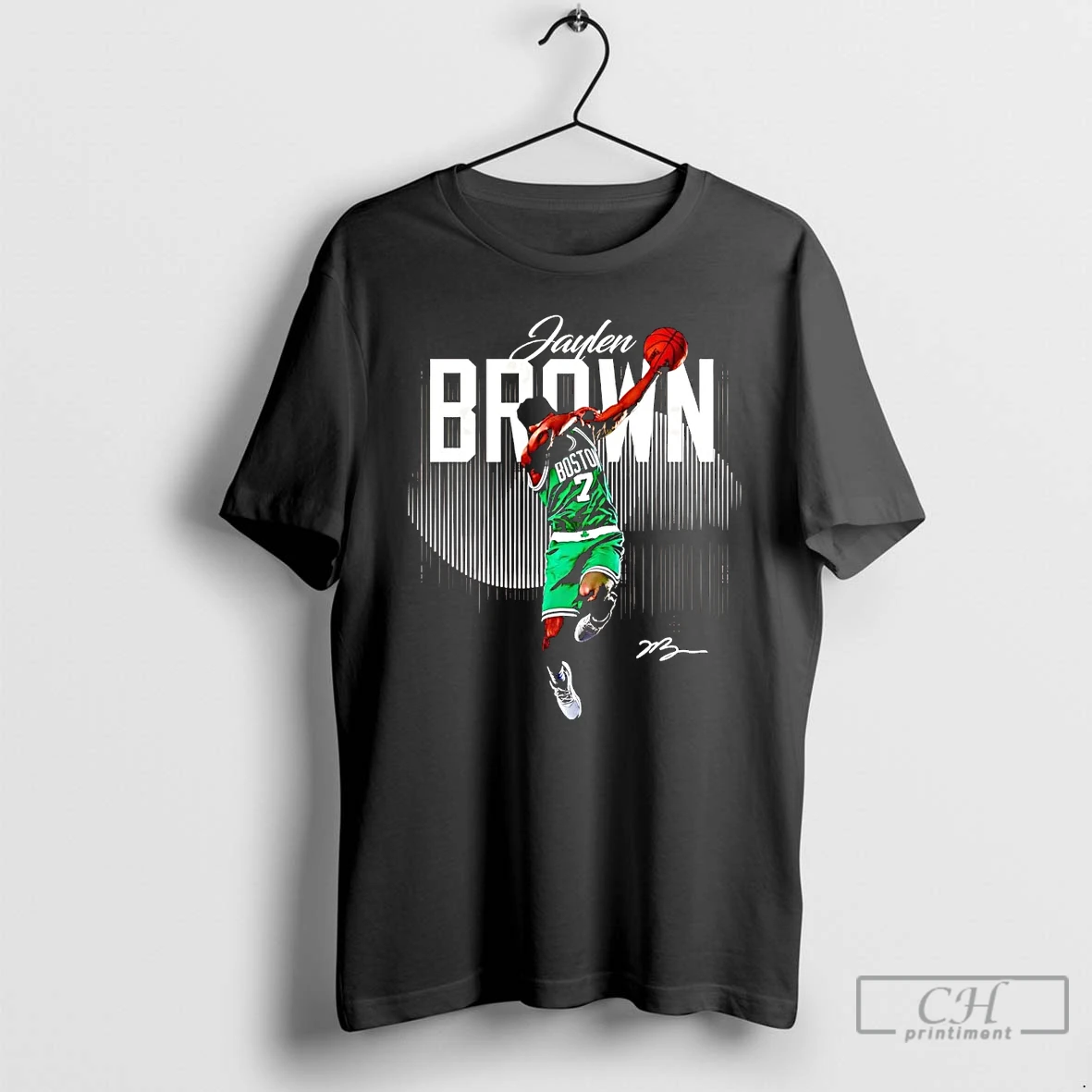 Classic Jaylen Brown Dabbing Jump Boston Celtics Signature T Shirts Hoodie