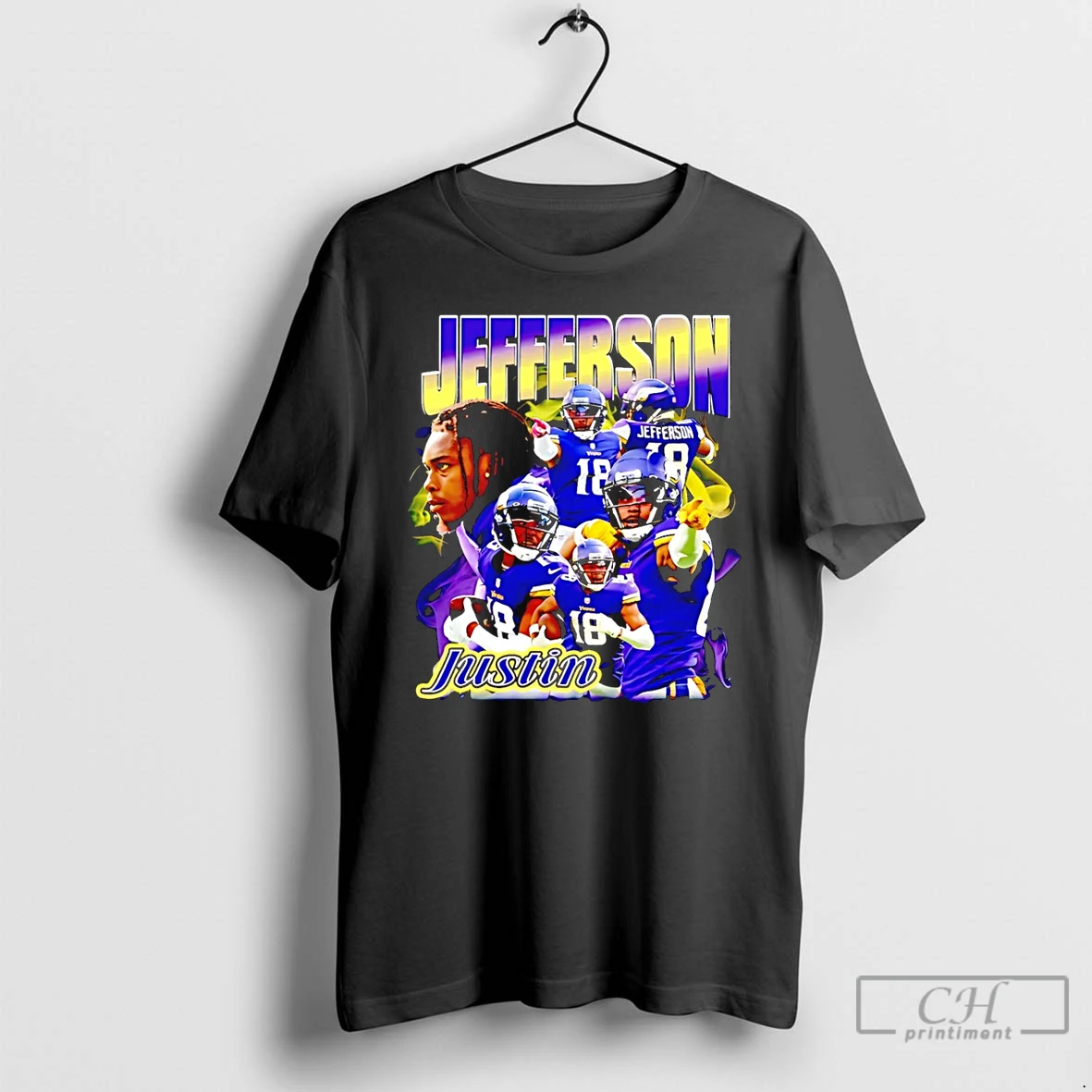 Classic Jefferson Justin Minnesota Vikings Vintage T Shirts Hoodie