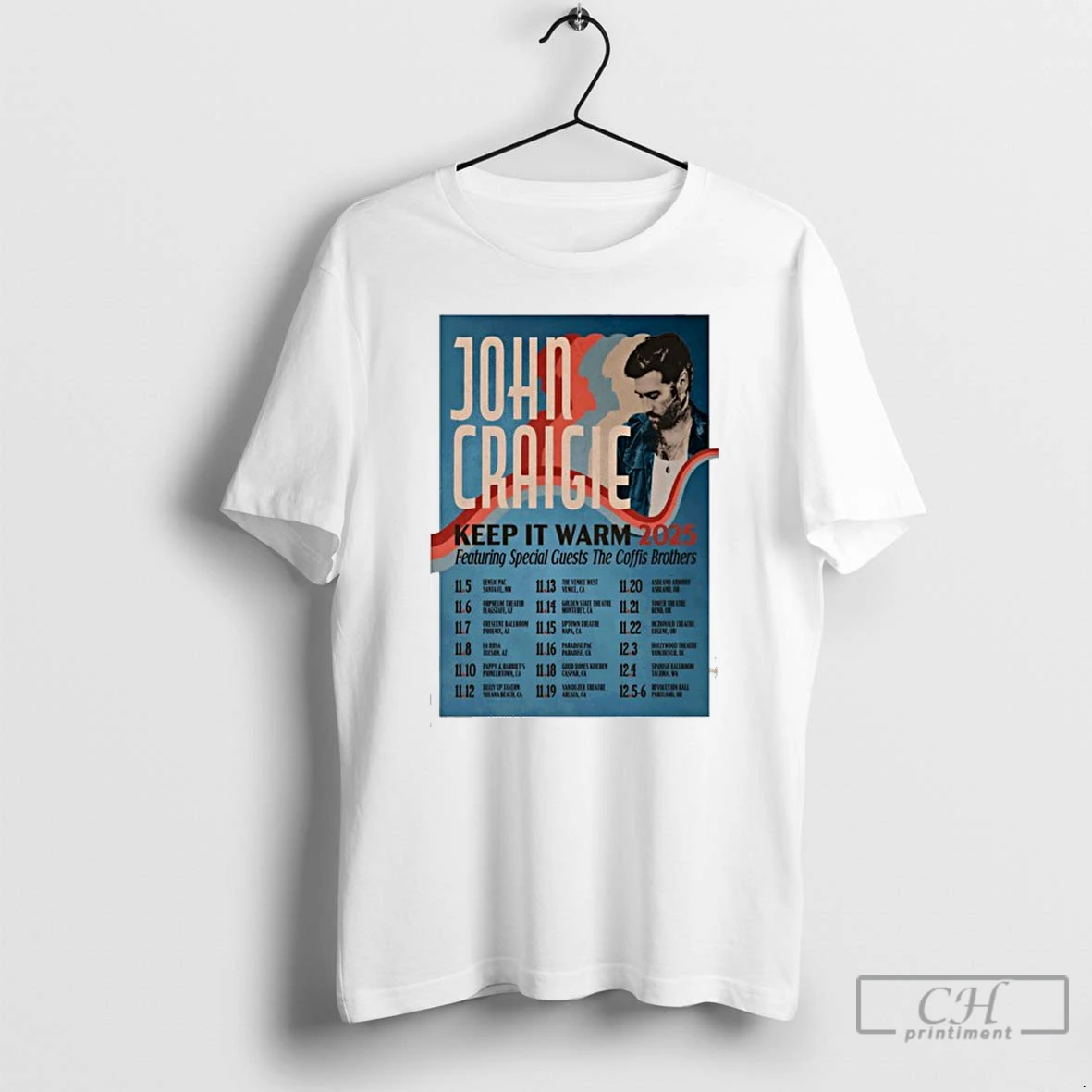 Classic John Craigie Keep It Warm 2025 Tour T Shirts Hoodie