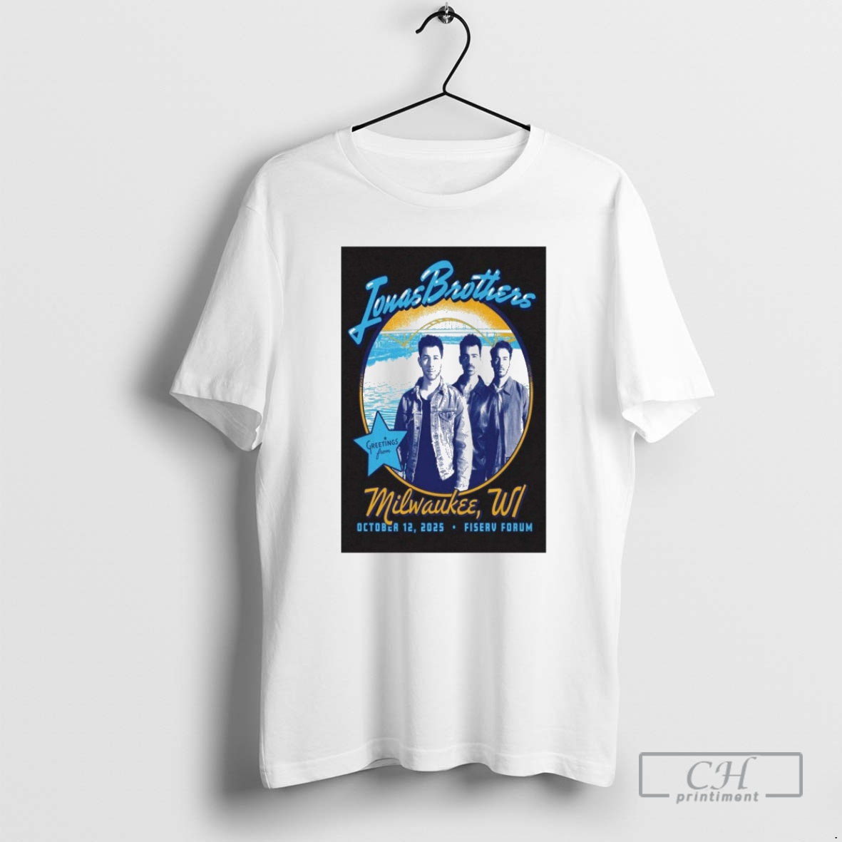 Classic Jonas Brothers October 12 2025 Fiserv Forum Milwaukee Wi Shirt Sweater Hoodie