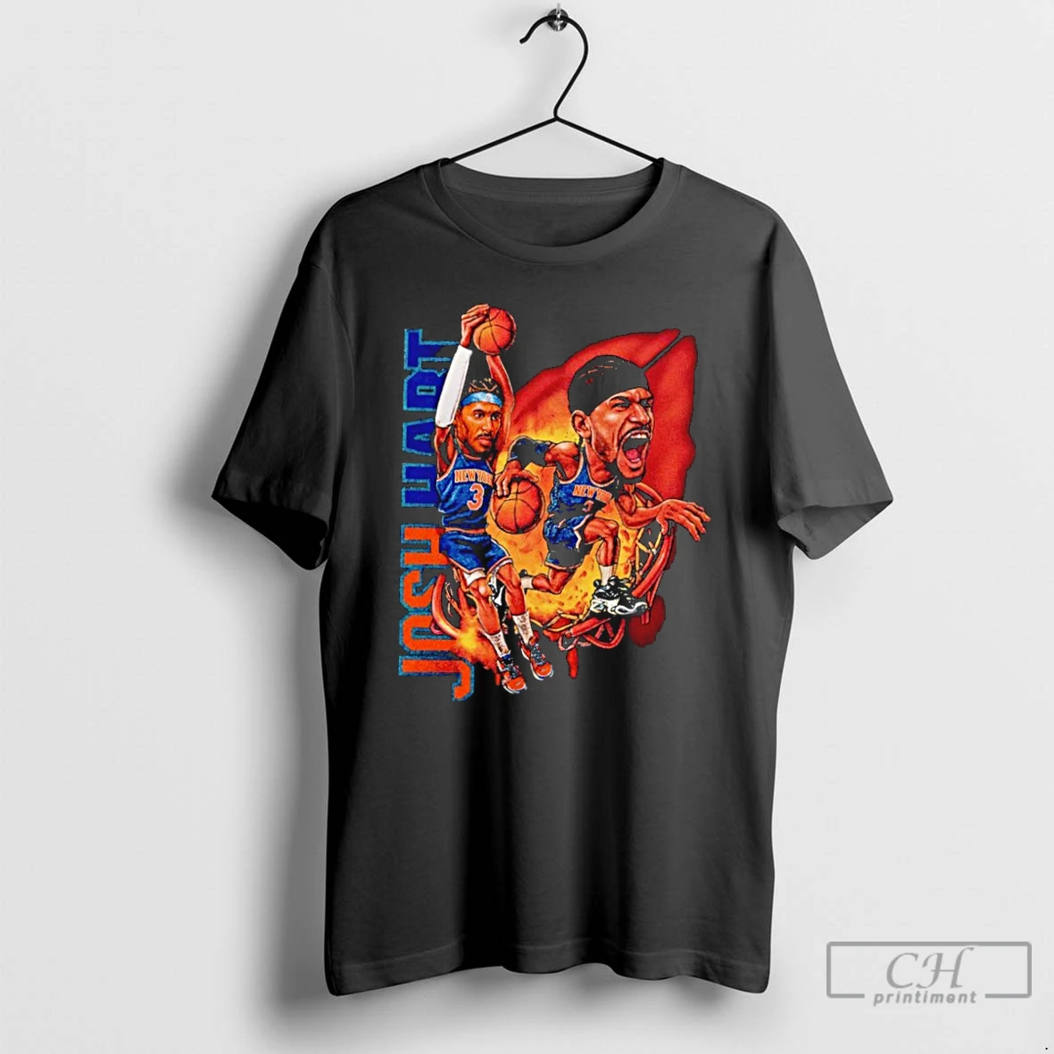 Classic Josh Hart Nba New York Knicks Caricature T Shirts Hoodie