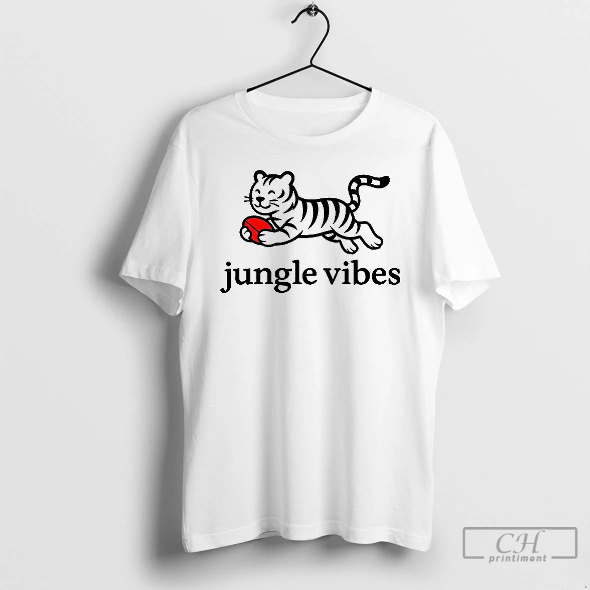 Classic Jungle Vibes Run Wild White Tiger T Shirts Hoodie