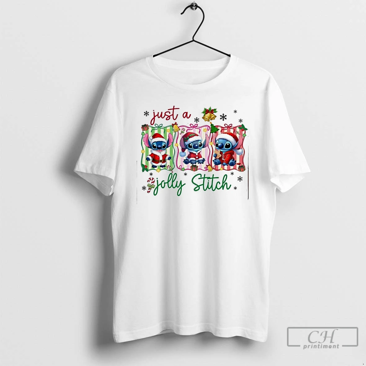 Classic Just A Jolly Stitch Christmas T Shirts Hoodie