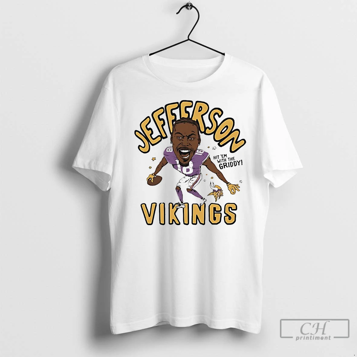 Classic Justin Jefferson Hit Em With The Griddy Vikings T Shirt