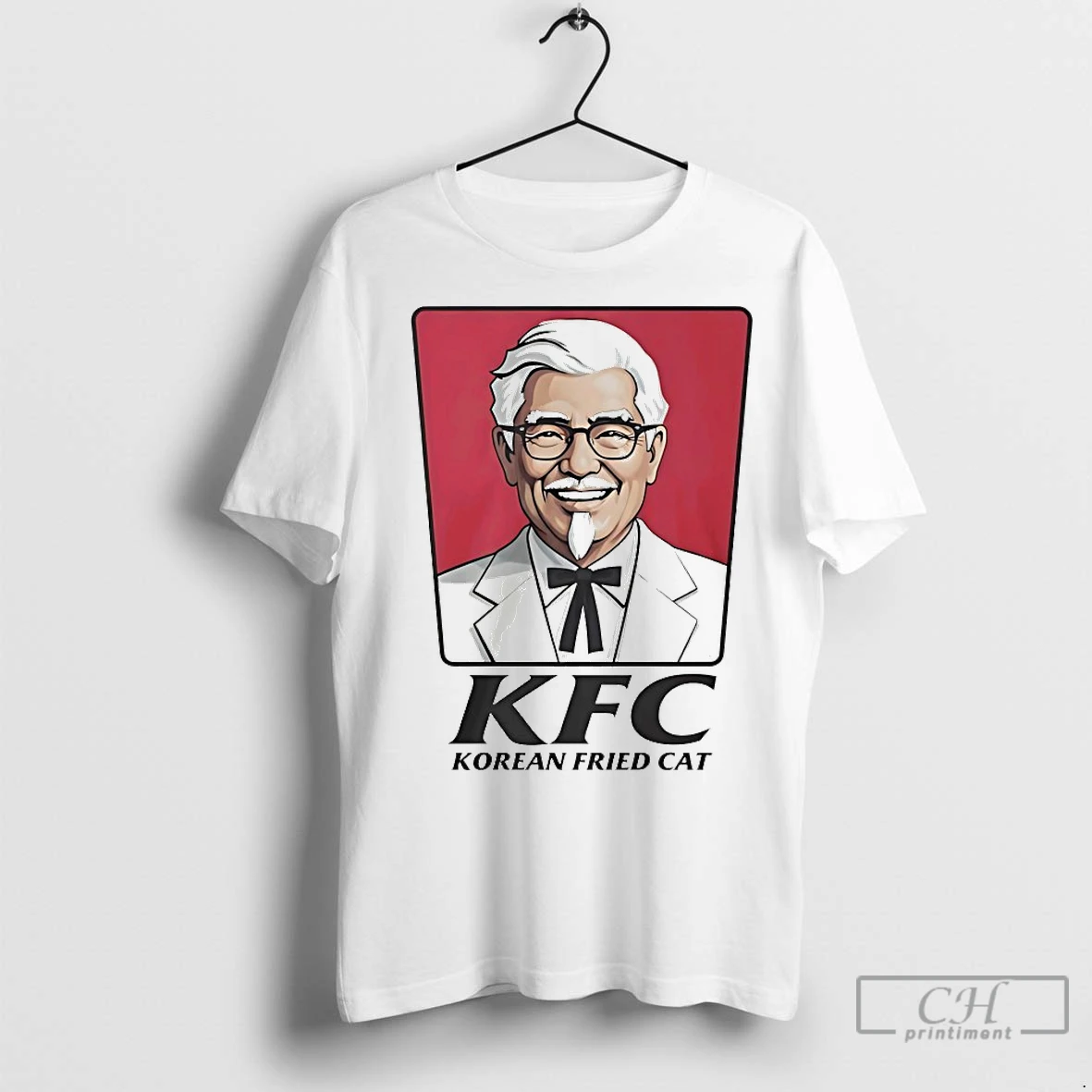 Classic Kfc Korean Fried Cat Logo T Shirt