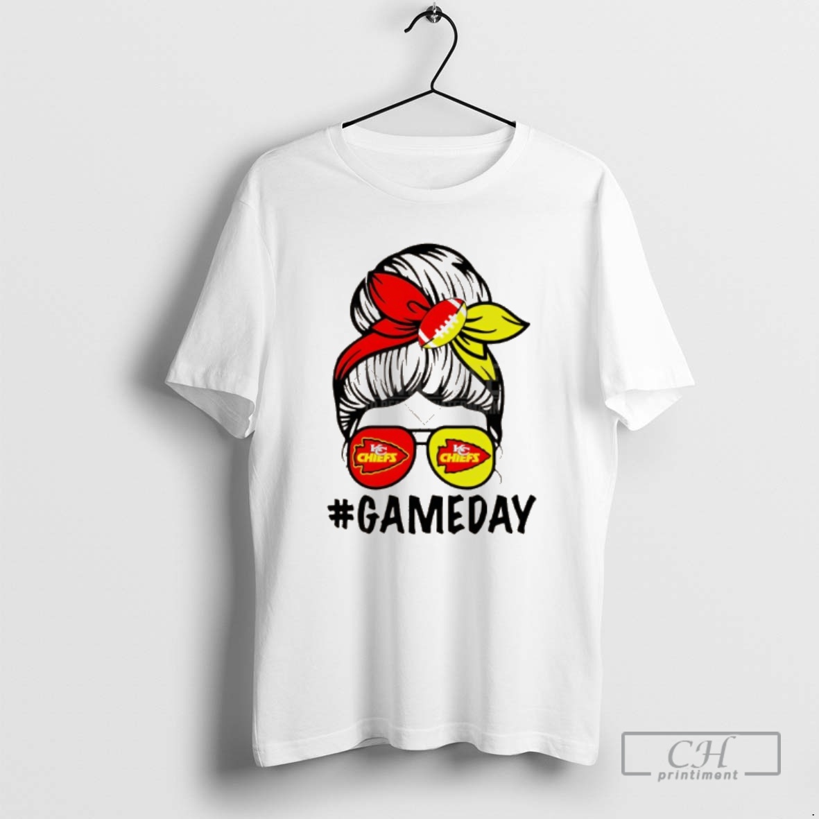 Classic Kansas City Chiefs Nfl Football Game Day Hair Bun 2025 Shirt Sweater Hoodie