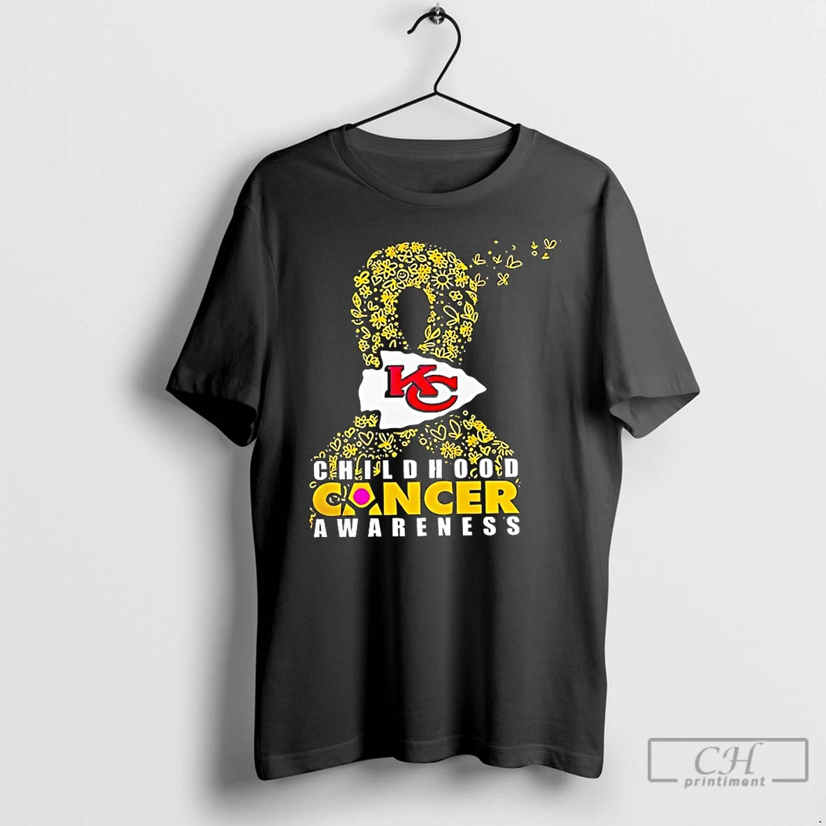 Classic Kansas City Chiefs Childhood Cancer Awareness T Shirts Hoodie