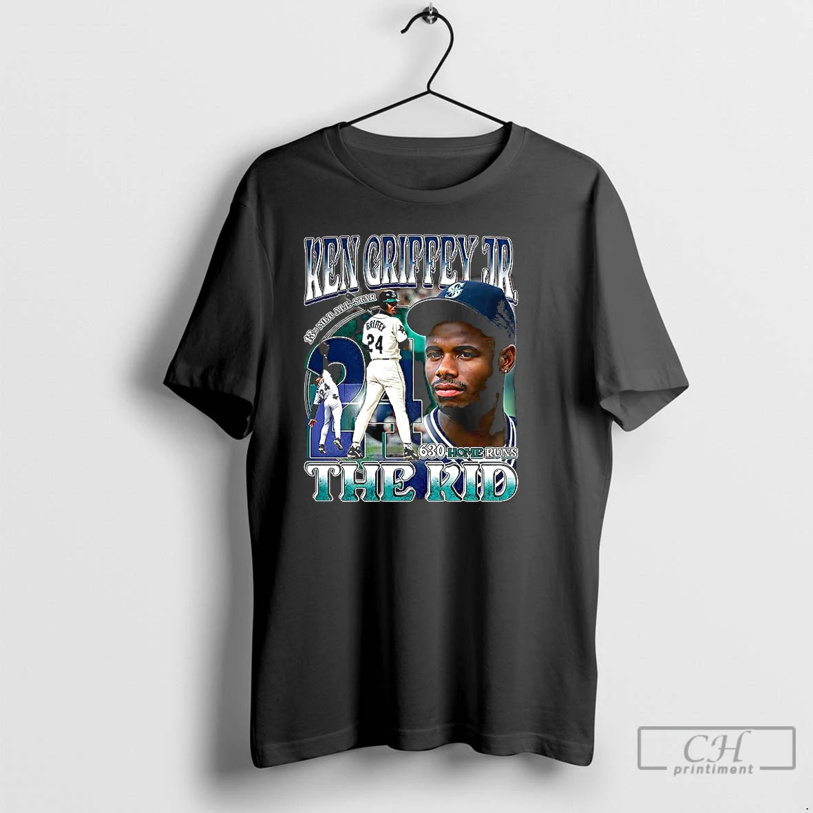 Classic Ken Griffey Jr The Kid 630 Home Runs T Shirts Hoodie