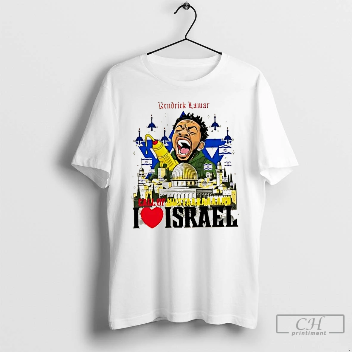 Classic Kendrick Lamar I Love Israel Graphic T Shirts Hoodie Longsleeve