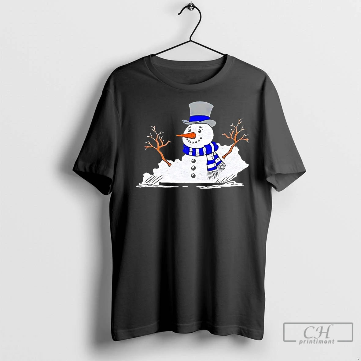 Classic Kentucky Snowman Christmas T Shirt