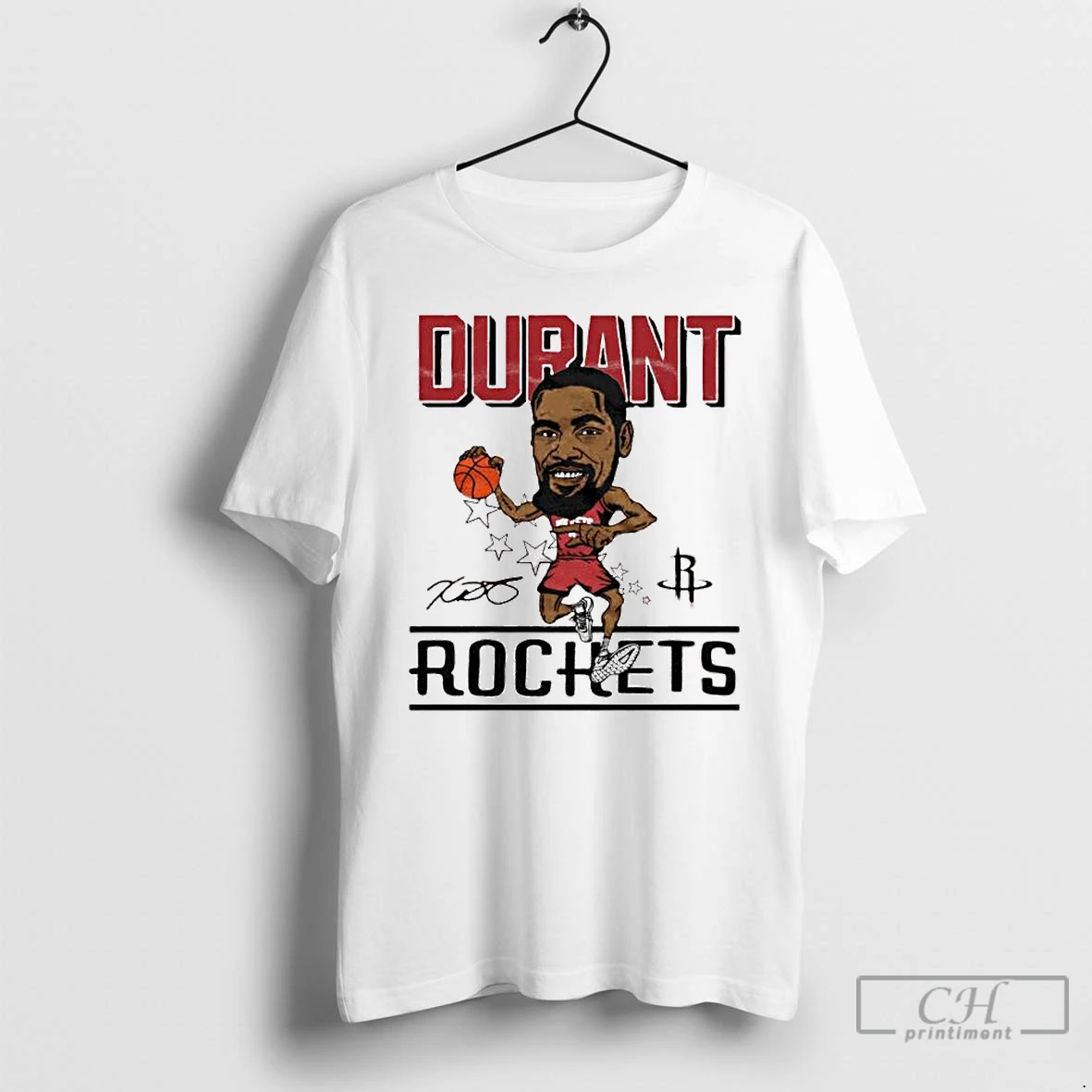 Classic Kevin Durant Nba Houston Rockets Signature Ornaments T Shirts Hoodie