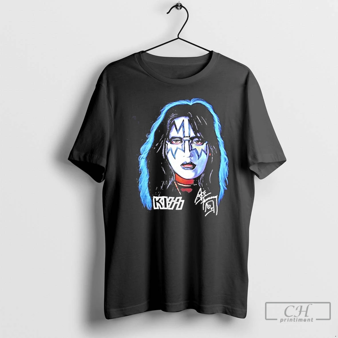 Classic Kiss Ace Frehley 1951 2025 Signature T Shirts Hoodie