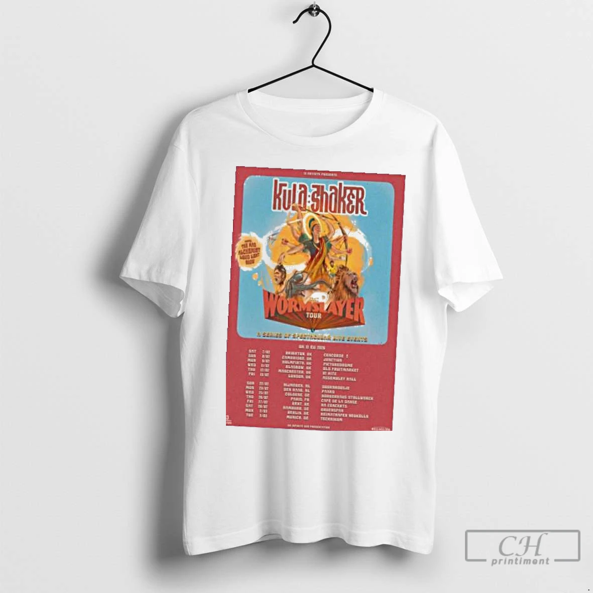 Classic Kula Shaker Uk Eu Tour 2026 T Shirt