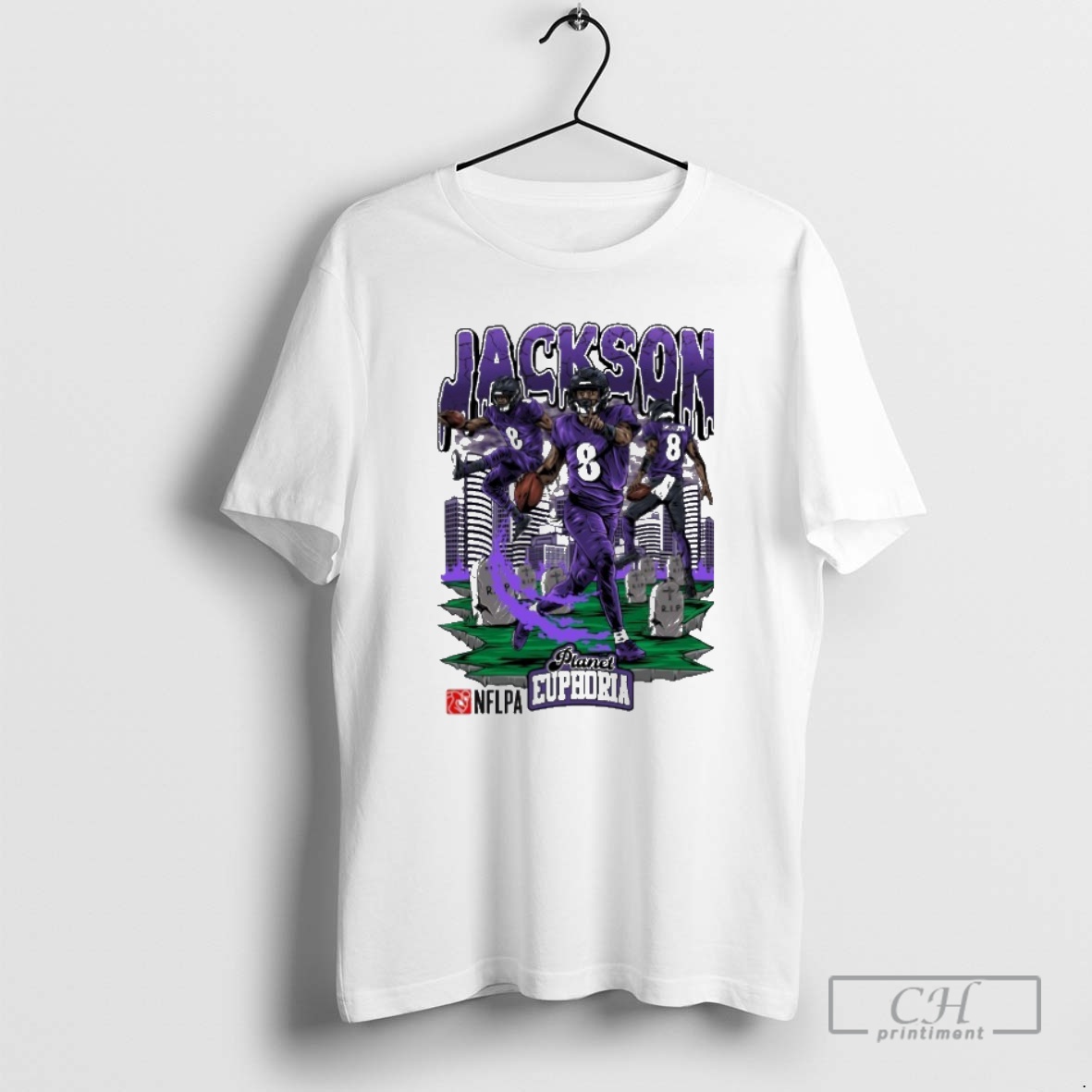 Classic Lamar Jackson Planet Euphoria Nflpa Shirt Sweater Hoodie 2