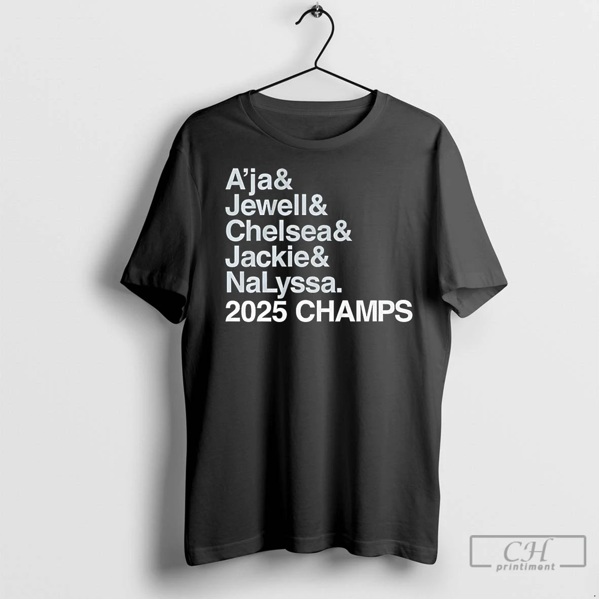 Classic Las Vegas Aces Aja And Jewell And Chelsea And Jackie And Nalyssa 2025 Champs T Shirt