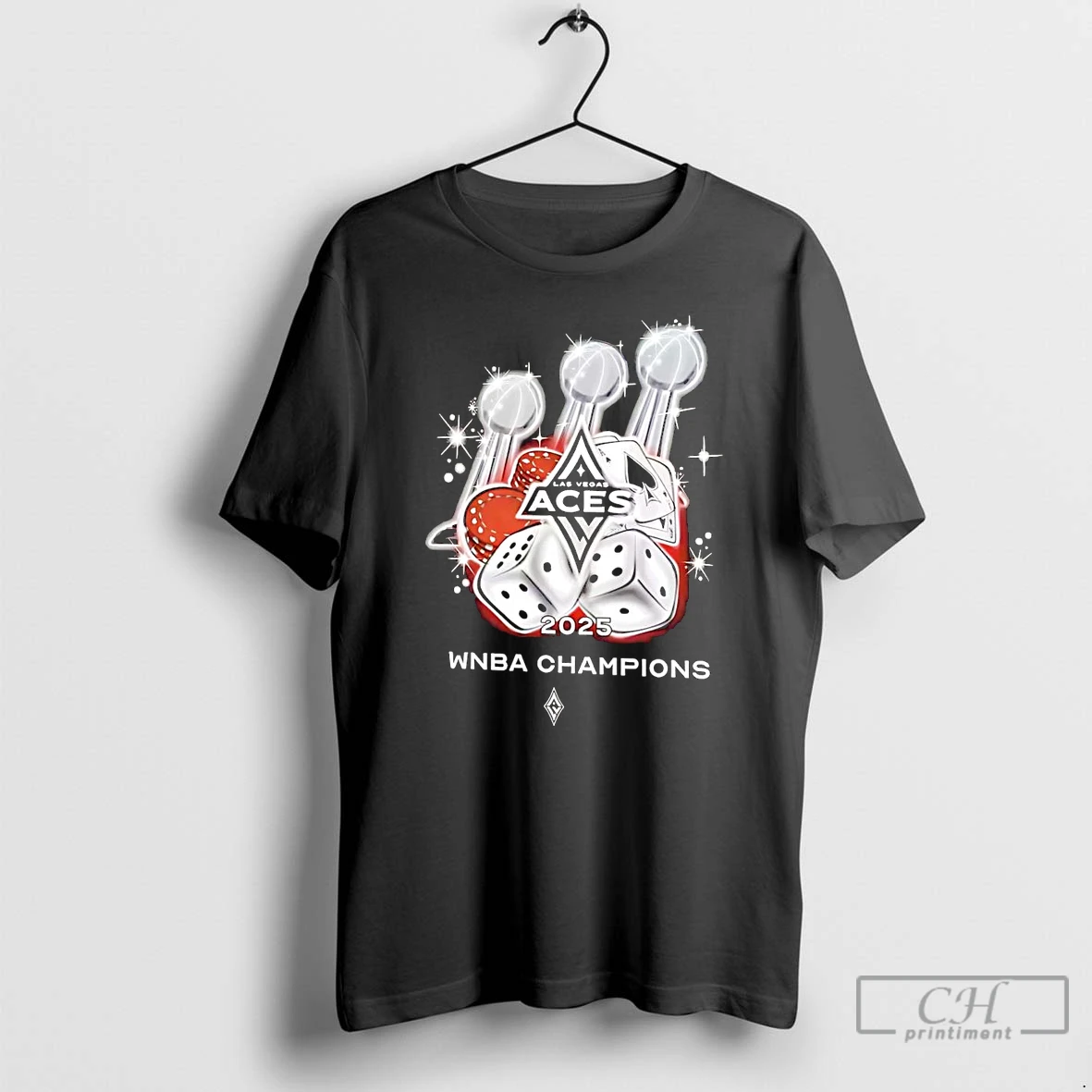 Classic Las Vegas Aces Three Time Wnba Champions 2025 Trophy T Shirts Hoodie