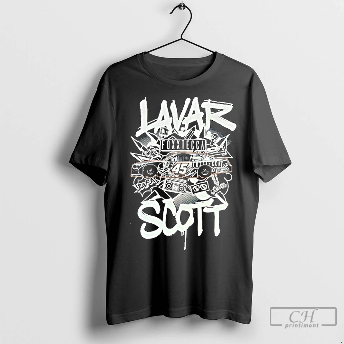 Classic Lavar Scott X Nascar X Foxxtecca T Shirt