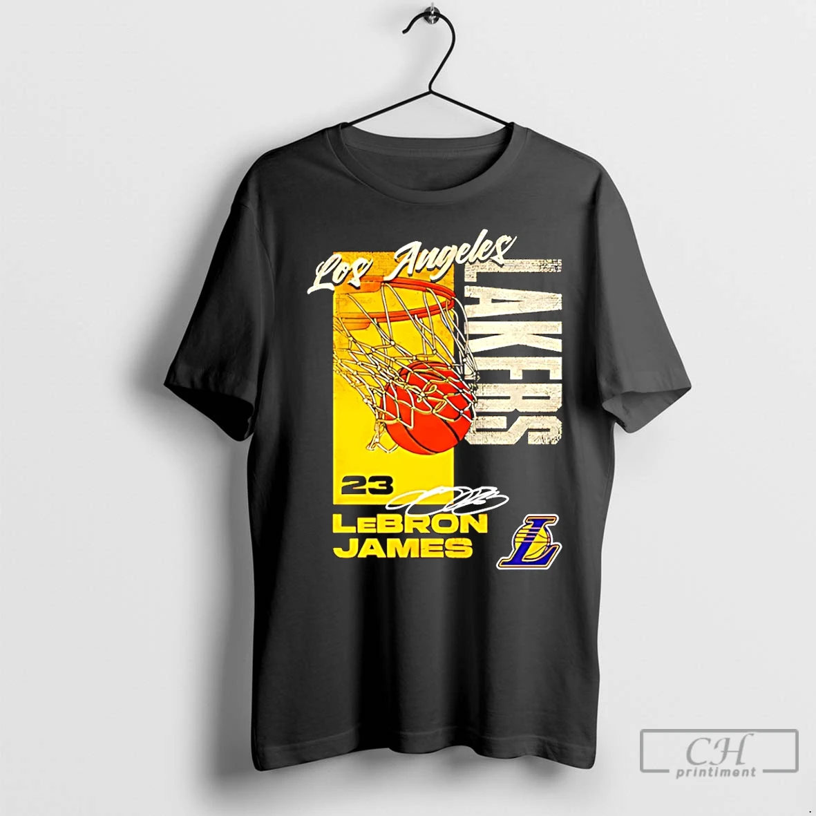 Classic Lebron James Los Angeles Lakers All Net Basketball T Shirt