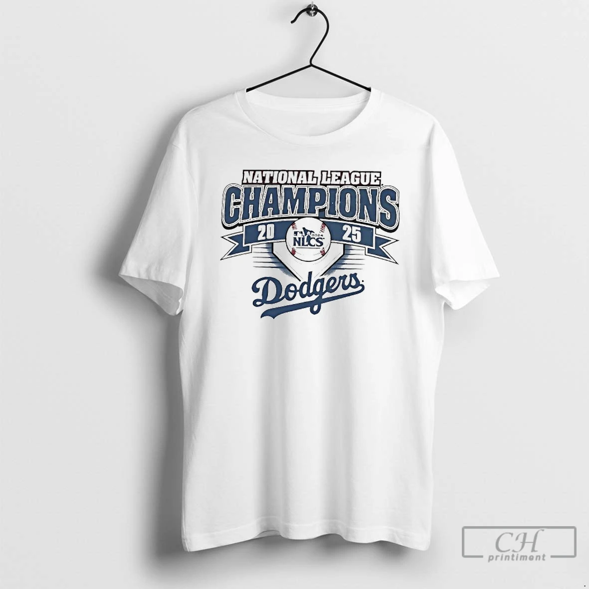 Classic Los Angeles Dodgers 2025 National League Champions Banner T Shirts Hoodie