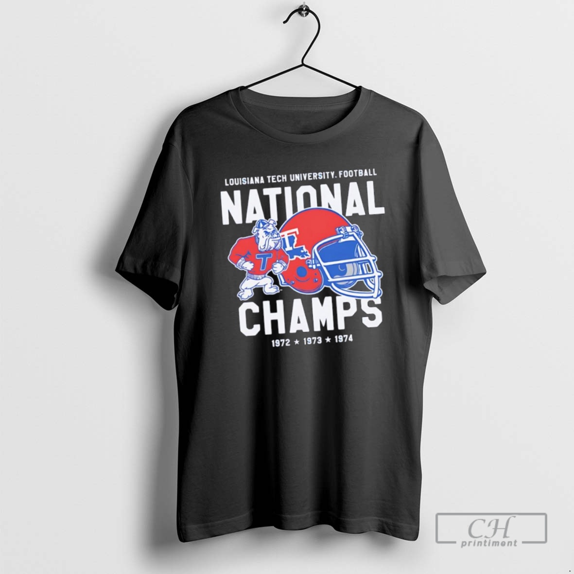 Classic Louisiana Tech University Football Tech Bulldogs National Champions Mascot Logo Shirt Sweater