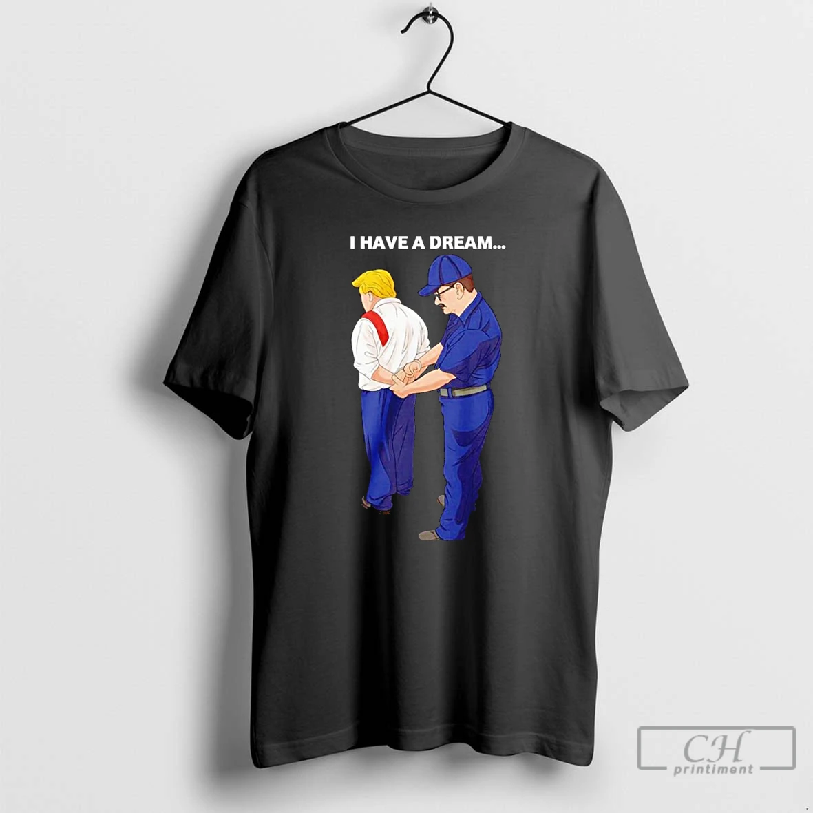 Classic Lucas Sanders Wearing I Have A Dream Trump Was Arrested No King T Shirts Hoodie